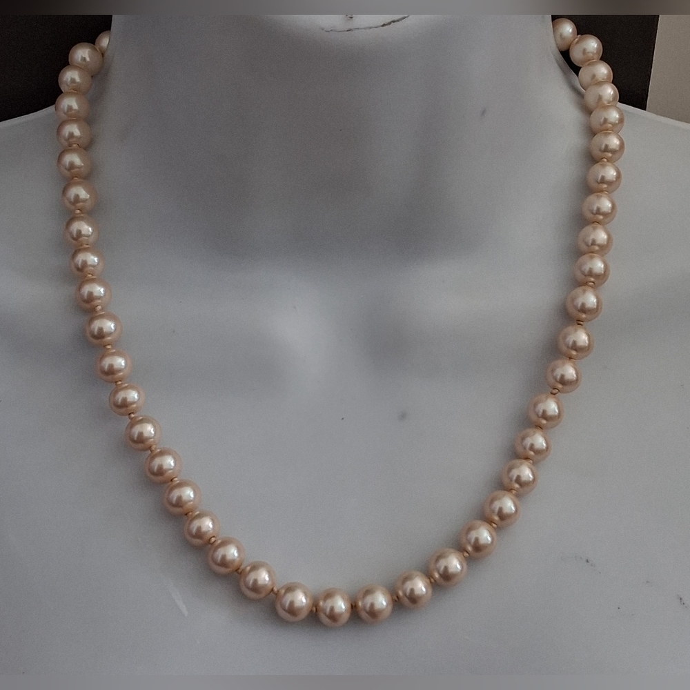 Marvella Champagne Pearl Necklace -